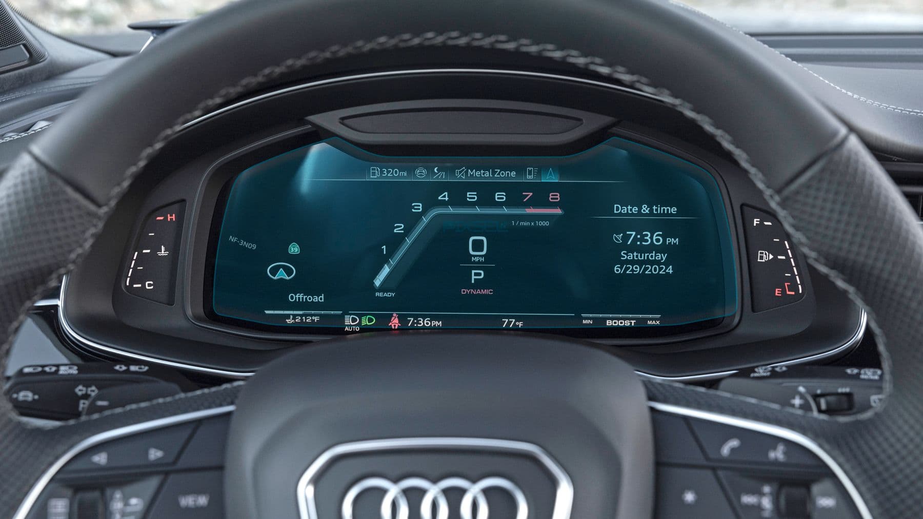 Захисне скло  на панель приладів AUDI Q7 / SQ7 / RSQ7 - 12“ 2024 -