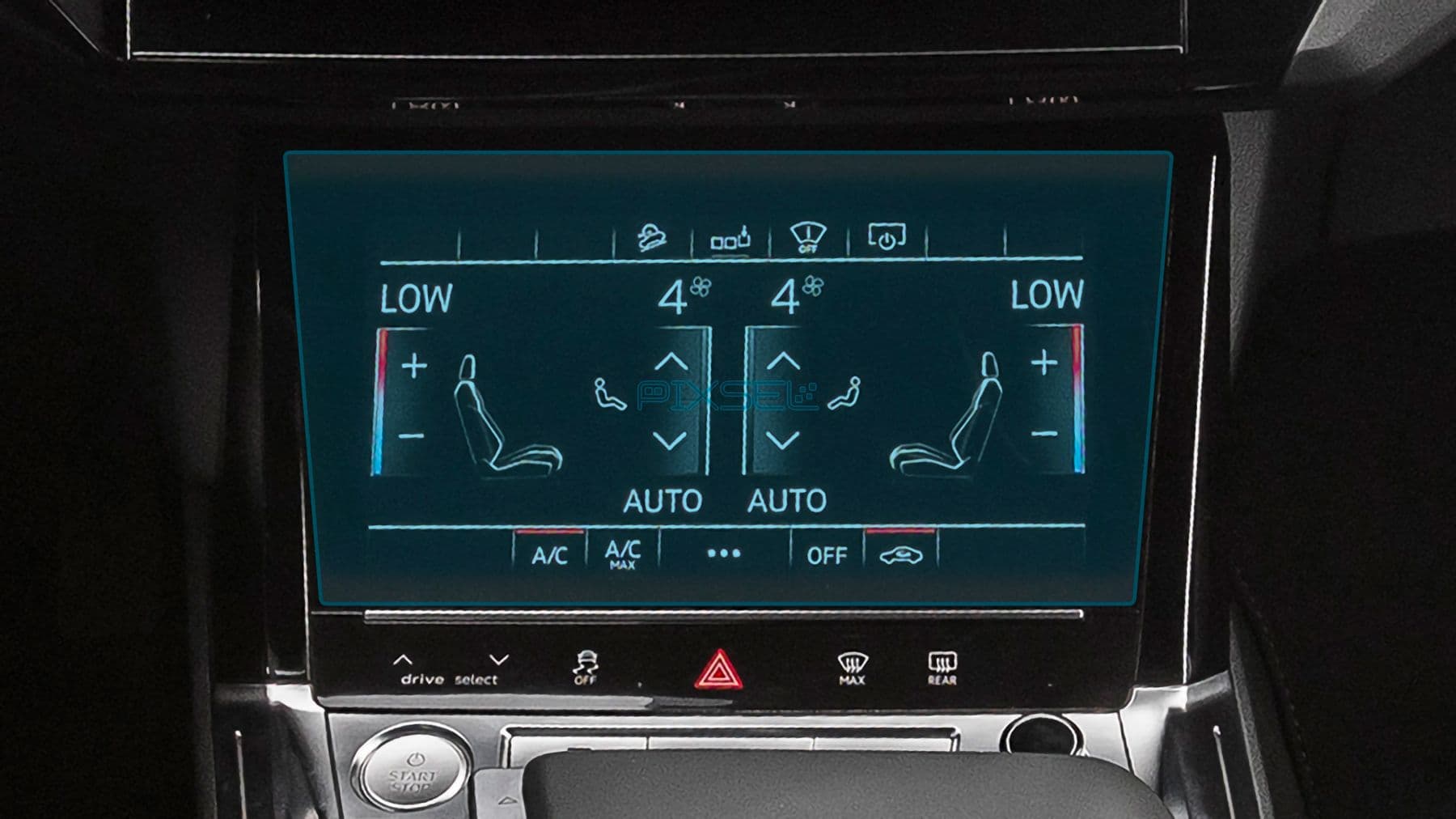 Захисне скло  на клімат AUDI Q8 E-Tron - 10.2“ 2022 - 2025