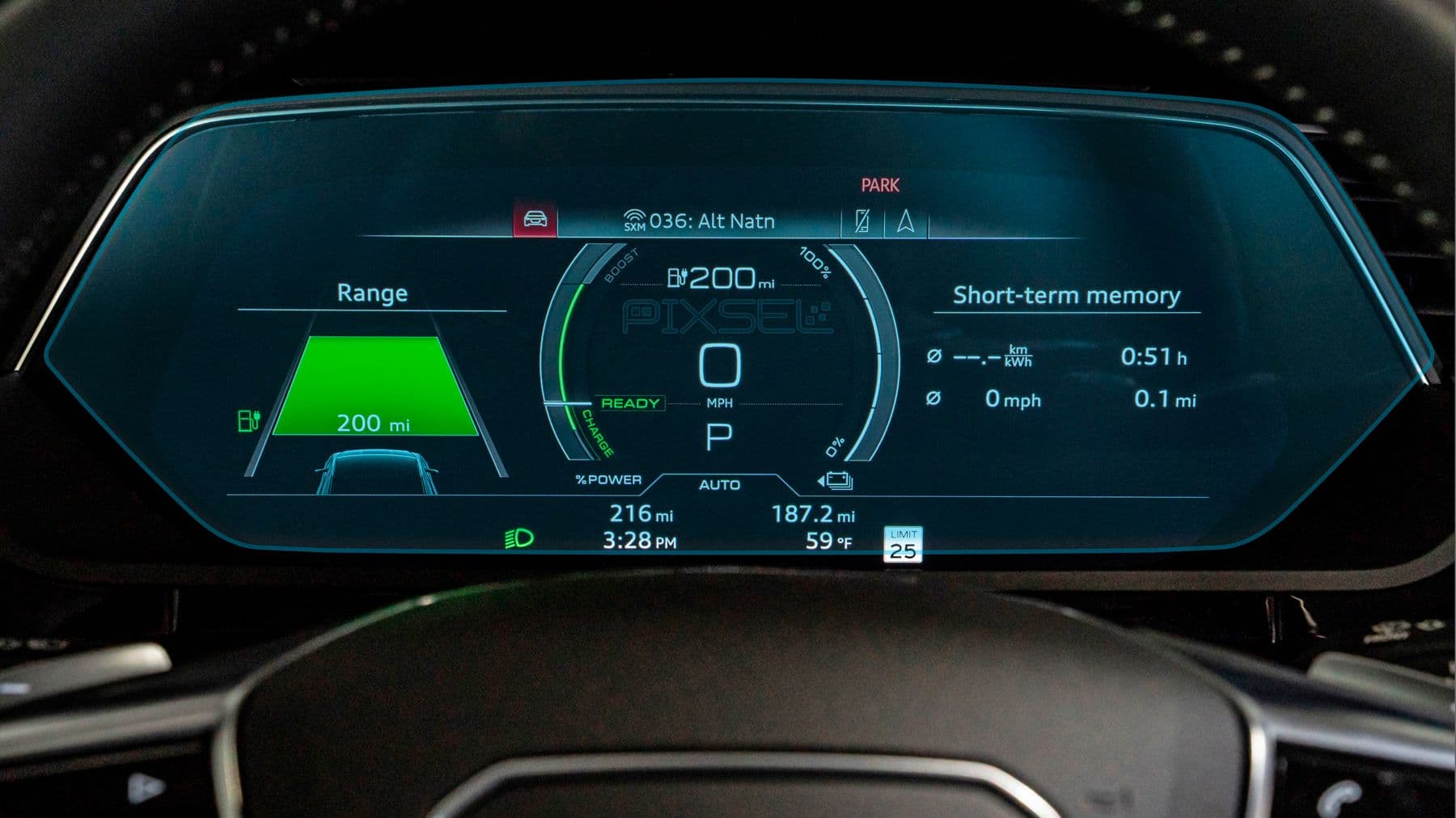Захисне скло  на панель приладів AUDI Q8 E-Tron - 14.4“ 2022 - 2025