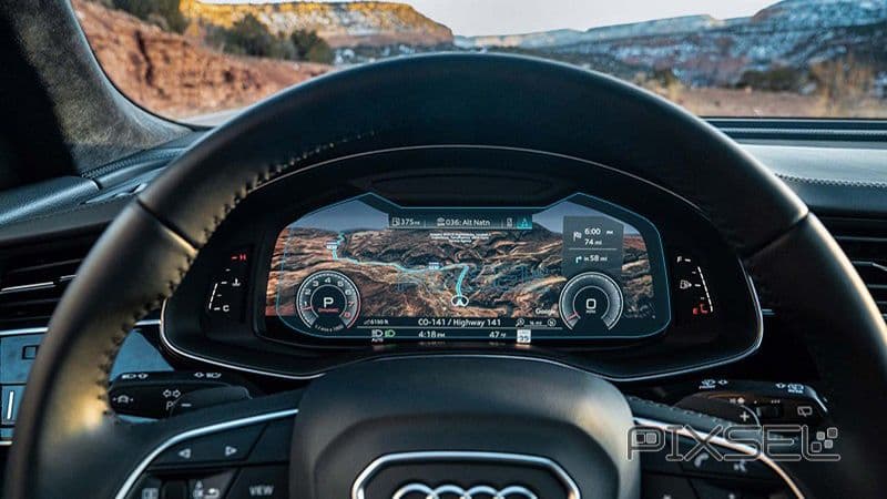 Захисне скло  на панель приладів AUDI Q7 / SQ7 / RSQ7 - 12“ 2019 - 2024