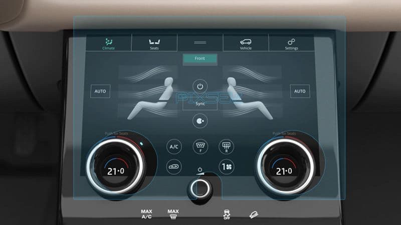 Захисне скло  на клімат LAND ROVER RANGE ROVER EVOQUE - 11.9“ 2019 - 2023