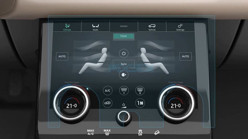 Захисне скло  на клімат LAND ROVER RANGE ROVER EVOQUE - 11.8“ 2019 - 2023