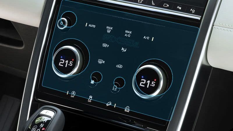 Захисне скло  на клімат LAND ROVER RANGE ROVER EVOQUE - 10.7“ 2019 - 2023